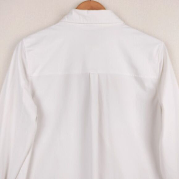 Lysse Shirt Women Medium White Schiffer Button Up Stretch Business Tunic Top EUC - Picture 12 of 15
